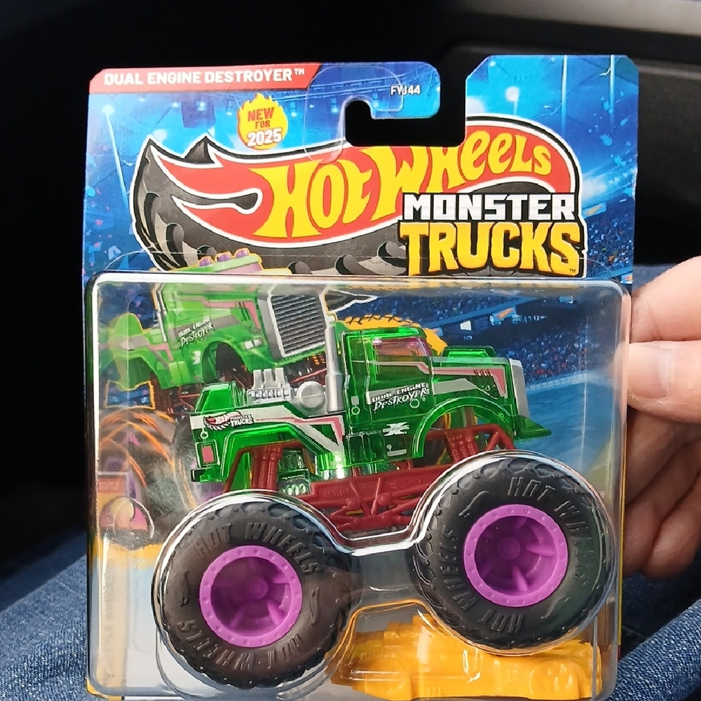 Hot Wheels Monster Trucks Green and Purple Toy